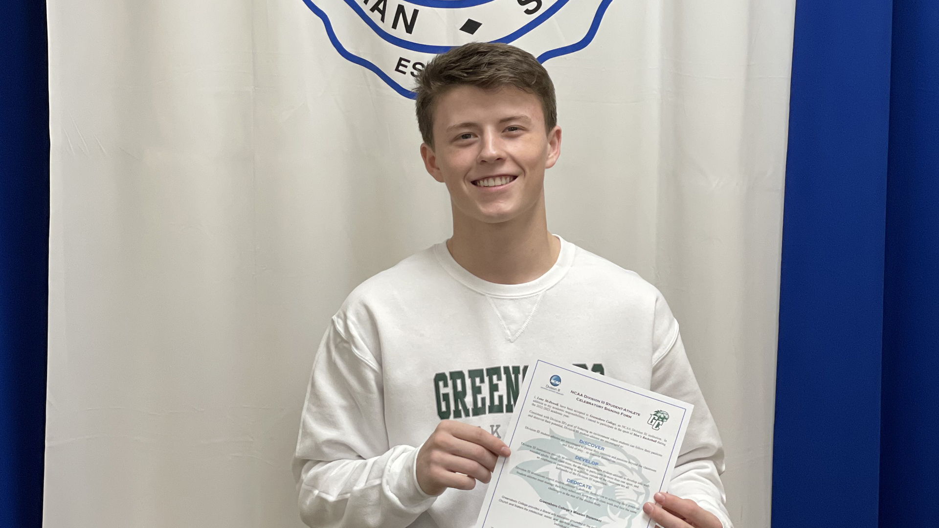Lane McDowell signs with Greensboro College